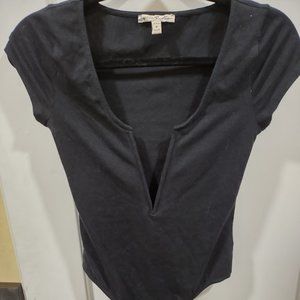 Express Black Short Sleeve Bodysuit